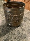 Vintage Rare Brass Planter Pot Plant Footed Ivy Vines Grapes England — photo 2