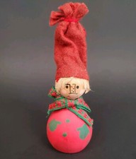Vtg Tomte Christmas Swedish Wooden Handmade Figure