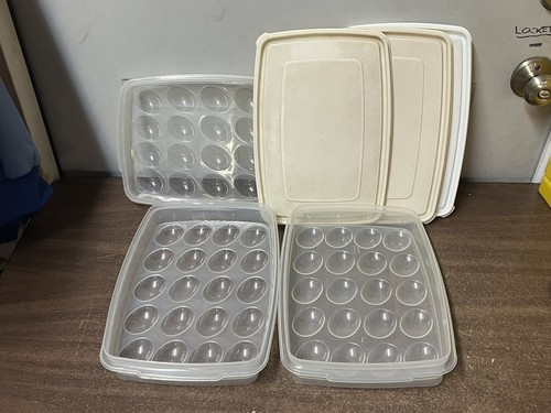 Lot of 3 Rubbermaid Servin' Saver Deviled Egg Keeper Container #0070 ...