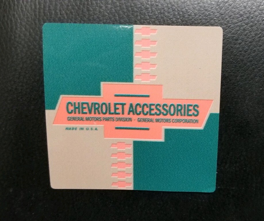 Chevrolet Accessories Bow Tie DieCut Decal! Chevy Bomb Truck Lowrider