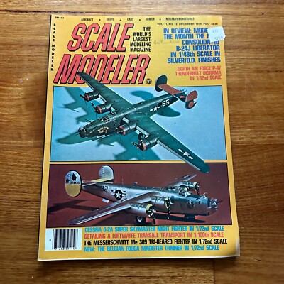 VINTAGE VOL.11 No.12 DECEMBER 1976 SCALE MODELER MAGAZINE SHIPS AIRCRAFT CARS