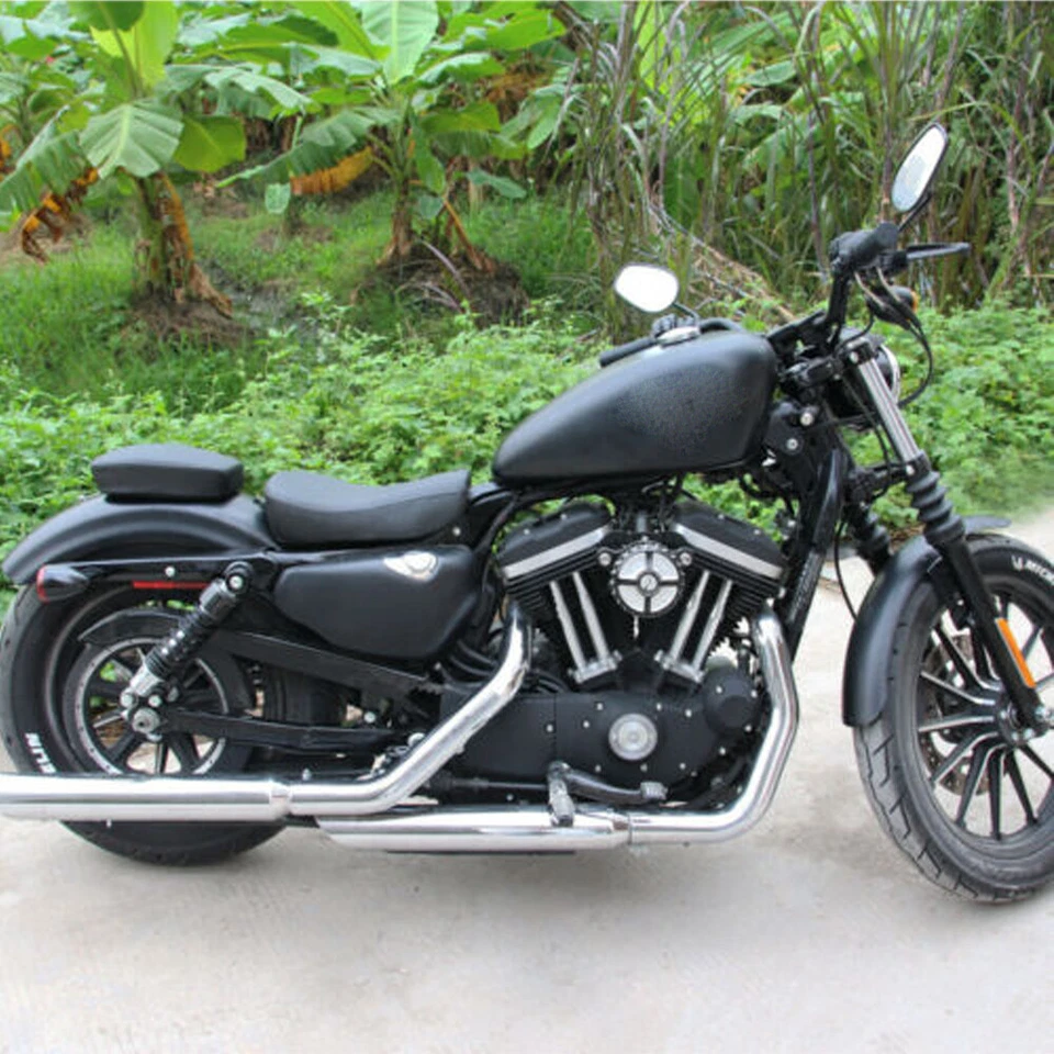 Driver Rider Solo Seat For Harley Sportster XL 883 1200 72 48 Custom 1983-2003 Foto 4 de 4