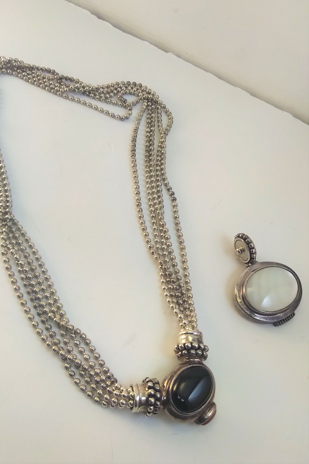 STERLING SILVER MULTI STRAND INTERCHANGEABLE LADI… - image 4