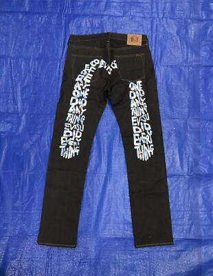 EVISU Embroidered Daicock Selvedge Denim Jeans  