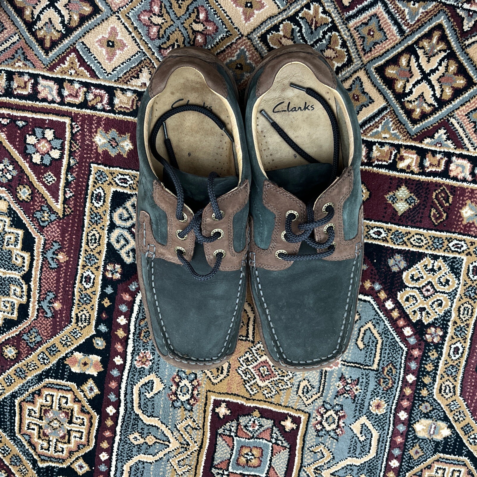 CLARKS SIZE 9 MENS SUEDE SHOES eBay