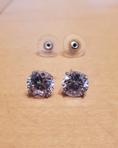 Earrings Cubic Zirconia 925 Sterling Silver - Picture 6 of 8