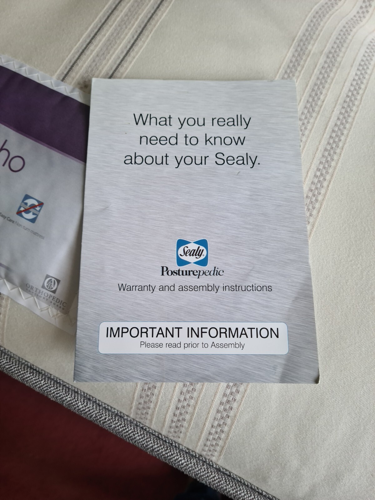 SEALY POSTUREPEDIC BARRINGTON ORTHO MATTRESS FIRM KINGSIZE 150CM 5ft