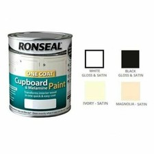 Ronseal One Coat Cupboard Melamine & MDF Paint 750ml - All Colours