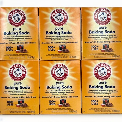 A&H PURE Baking soda Backsoda Backpulver ( 6X454 GR) USA Arm &Hammer Baking Soda