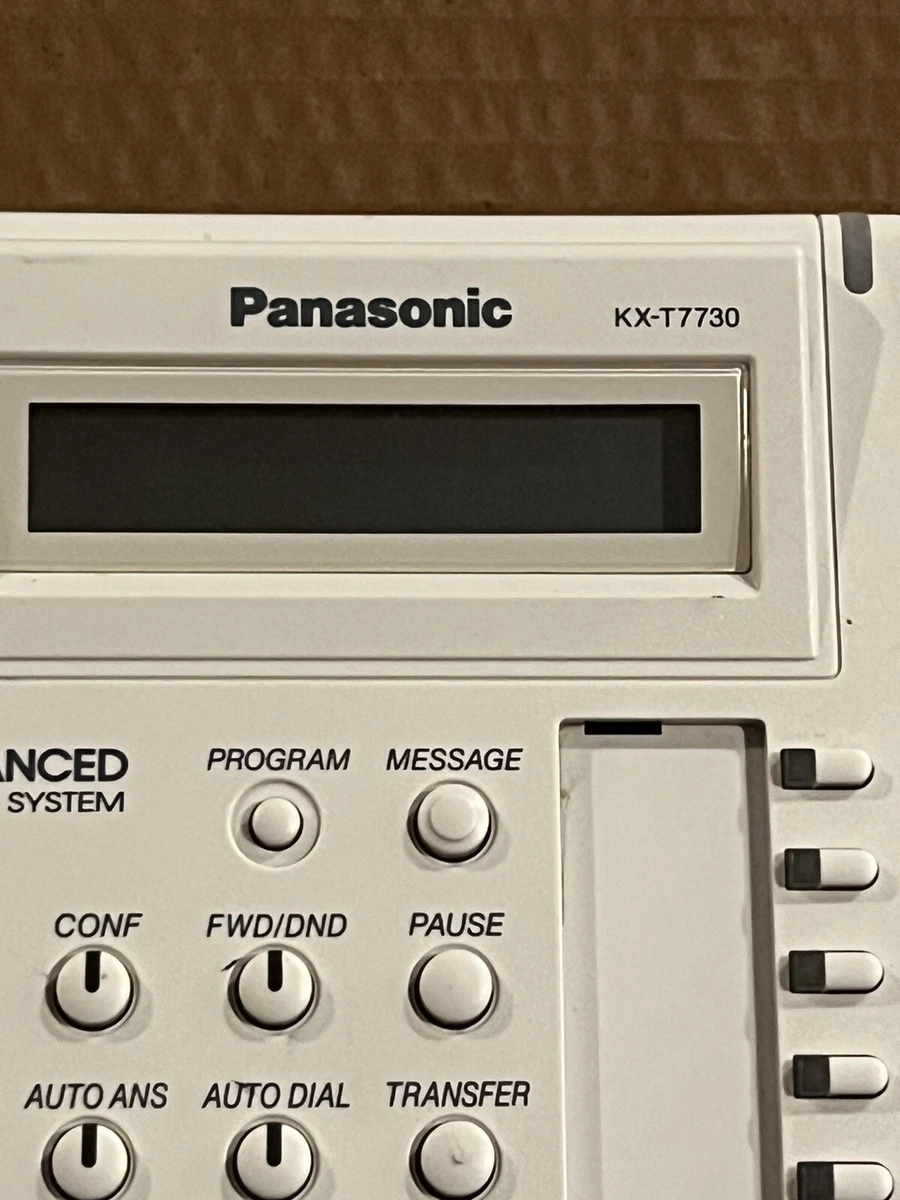 Panasonic KX-T7730X 12-Button Display Phone WHITE *REFURBISHED* | eBay