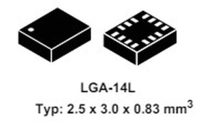 STMicro ASM330LHHTR Automotive 6-axis inertial mod. 3D Accelerometer & Gyroscope