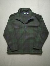 Eddie Bauer Ebtek 1/4 Zip Fleece Pullover Men's Size Large Vintage
