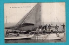 "Departure for oyster parks": Vendée? Arcachon? Old postcard - postcard