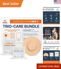 Complete 75 PCS Trio-Care Bundle - Libre 3 Sensor Covers & Hypoallergenic Wipes