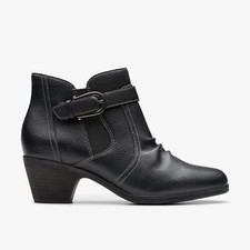 Clarks Women's Emily2 Opal Black Leather 26179605