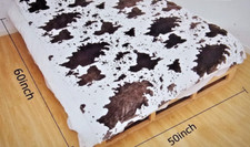 Anamee Cow Print Blanket, Cozy Soft Flannel Fuzzy Cow Throw Blankets Gift for Mo