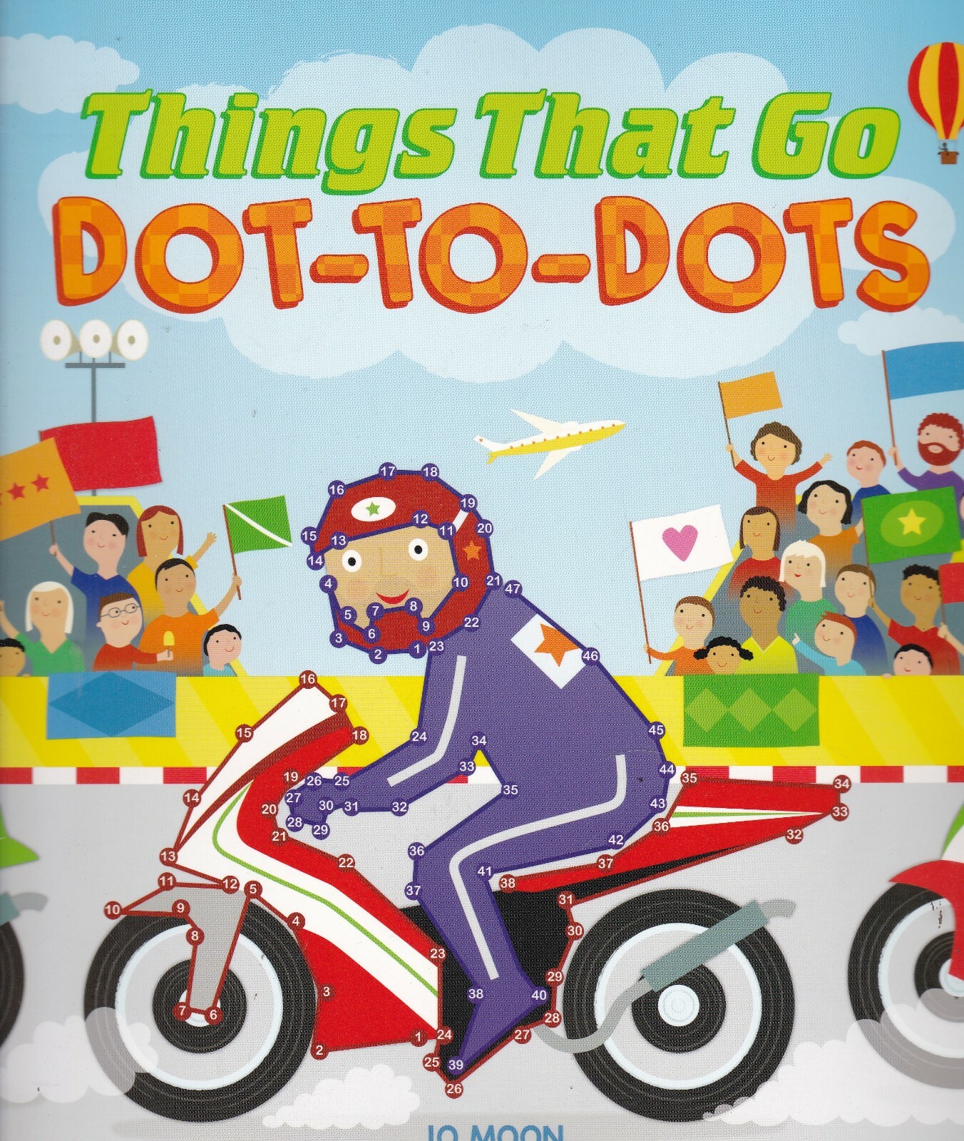 TRANSPORT DOT TO DOT BOOK - 96 PAGES FULL COLOUR THINGS THAT GO A4 ACTIVITY BOOK