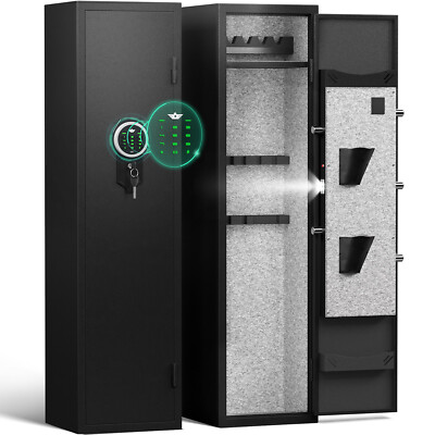 2-3 Rifle Gun Safe, Digital Keypad Large Long Gun Safe for Home Rifles