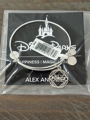 Alex and Ani Disney Parks Star Wars May the Force Be With You Silver Bangle NEW