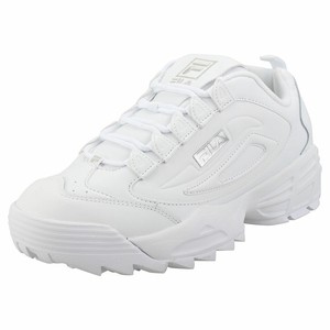 fila disruptor white silver
