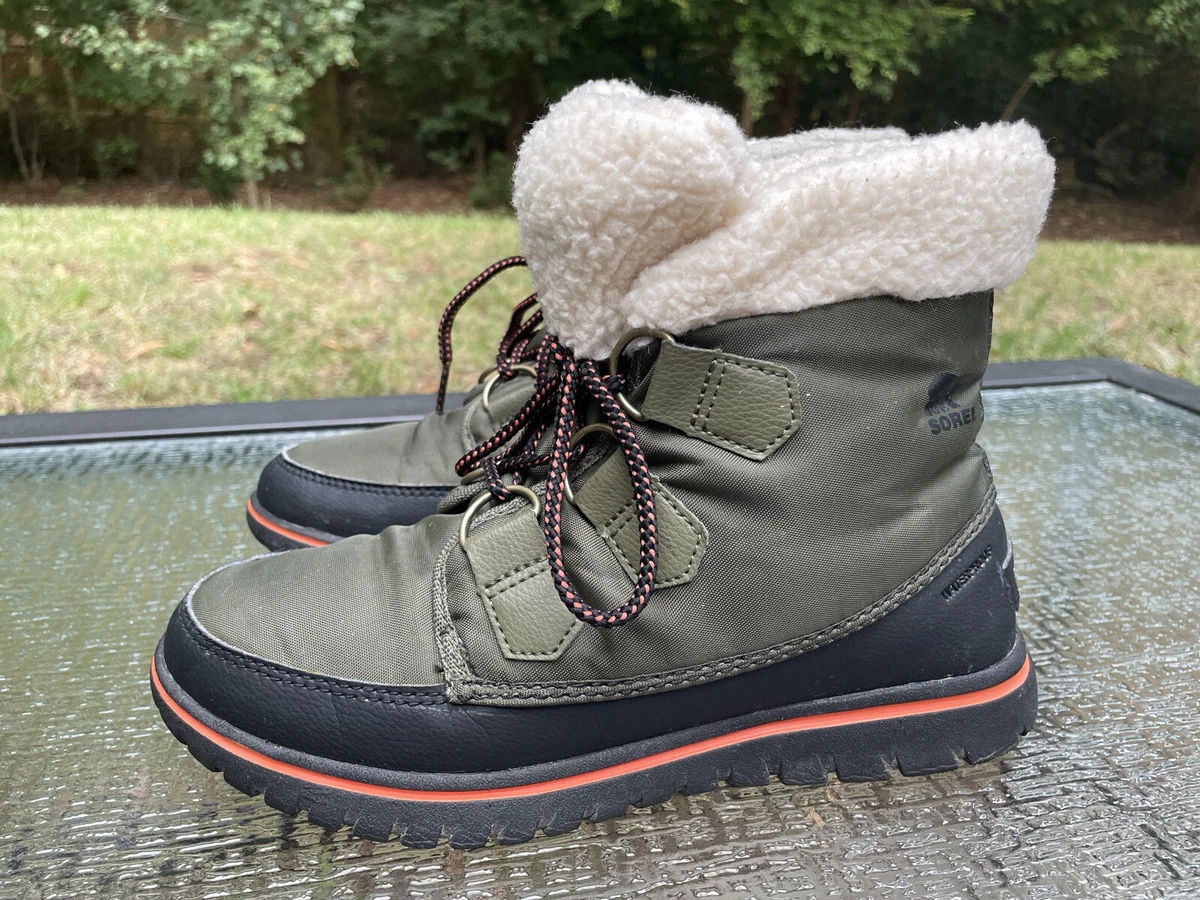 Sorel Cozy Carnival Women's Size 6.5 Olive/Black NL2297-383 Winter