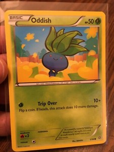 ODDISH 2015 BASIC POKEMON CARD - XY-ANCIENT ORIGINS - #1/98 - FREE SHIPPING! WOW