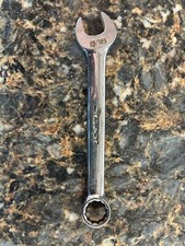 Snap-On Tools USA 9/16" SAE 12pt Short Length Chrome Combo Wrench OEX180