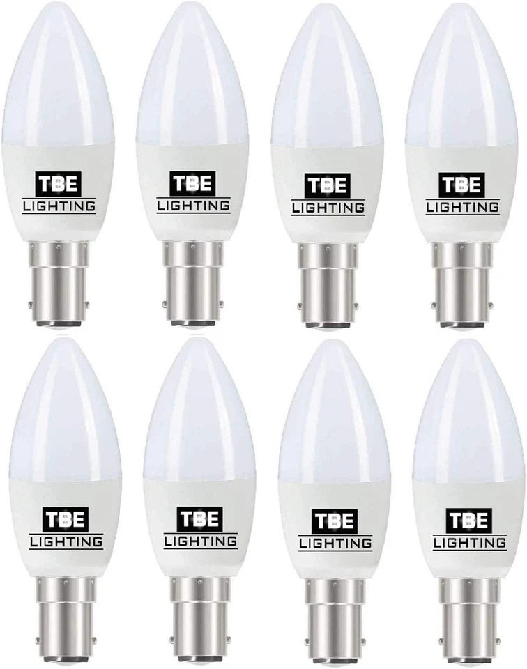 TBE Lighting Dimmable LED Candle Bulbs,5w,Warm White 2700K,450 Lumens, Pack of 8 - Image 2 of 4