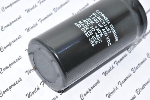 1pcs - Cornell Dubilier DCMCE1687 1500uF 450V Screw Terminal Capacitor CDE - Picture 4 of 5