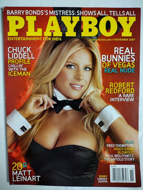 Playboy Magazine Featuring Playmate Lindsay Wagner, November 2007 (Used)