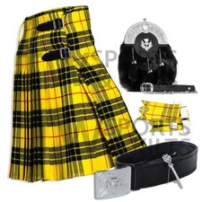 Scottish Men's Outfit Mecleod Of Lewis Kilt Set - 09 Pieces Kilt Accessories