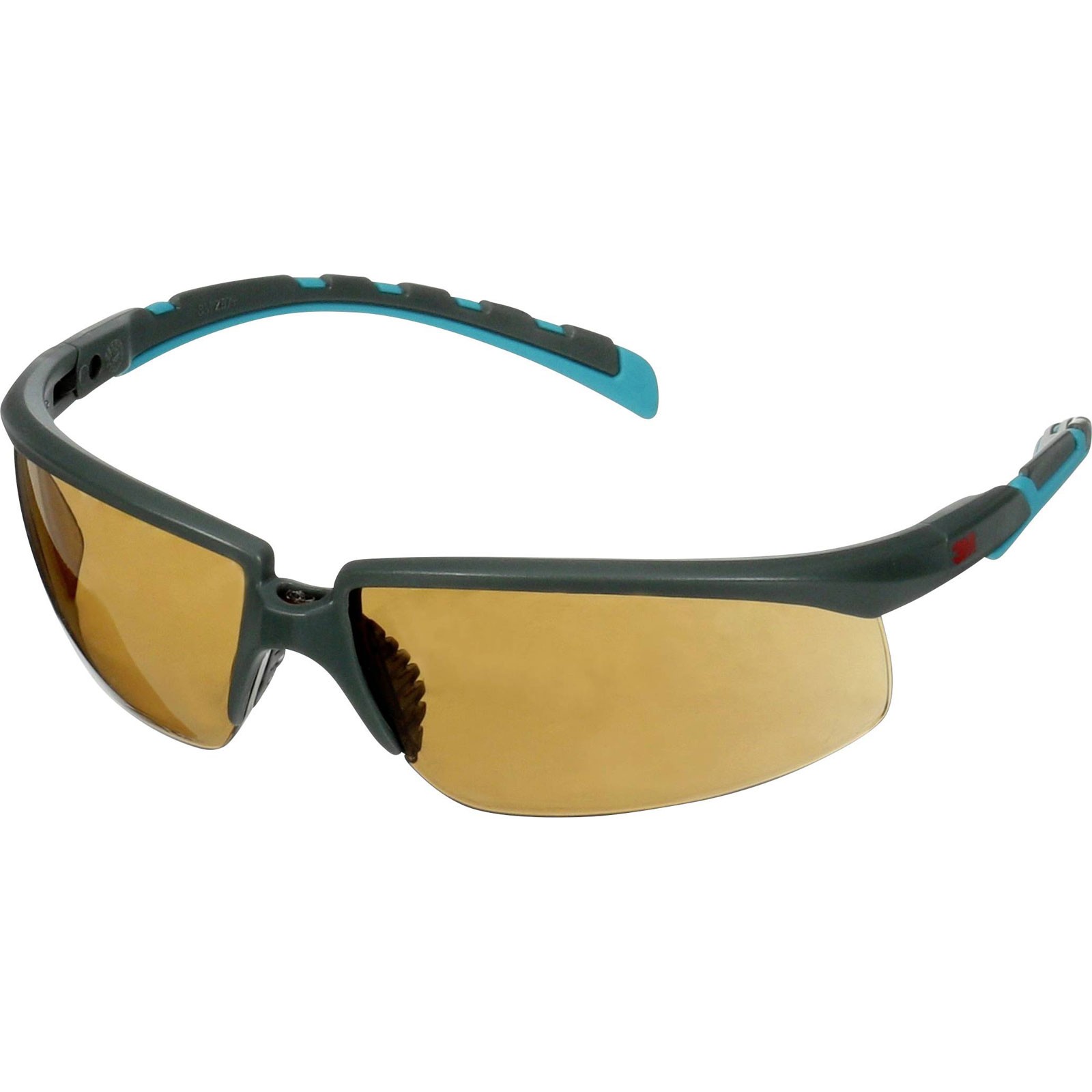 3M S2005SGAF-BGR Safety Glasses Anti-Fog Anti-Scratch Angle Adjustable Turq Grey