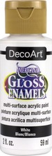 6 Pack - DecoArt Americana Gloss Enamels Acrylic Paint 2oz-White - DAG-01