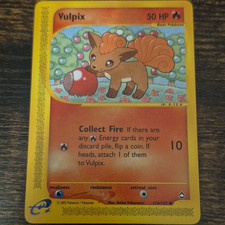 Nintendo Pokemon TCG Aquapolis Vulpix 116/147 Common Basic 50 HP Regular (P1) on eBay