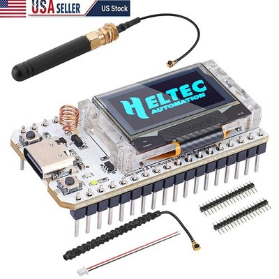 915MHz LoRa V3 ESP32 OLED Board +Heltec IPEX Antenna + for Meshtastic Arduino