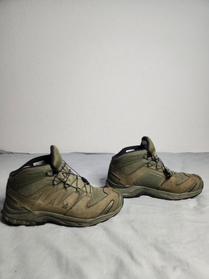 Salomon XA Forces Mid GTX Boots Mens Size 11.5 Green Brown Hiking Outdoor 409778