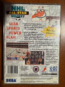 NHL All-Star Hockey (Sega Saturn) CIB COMPLETE - Good Hinges & Registration!