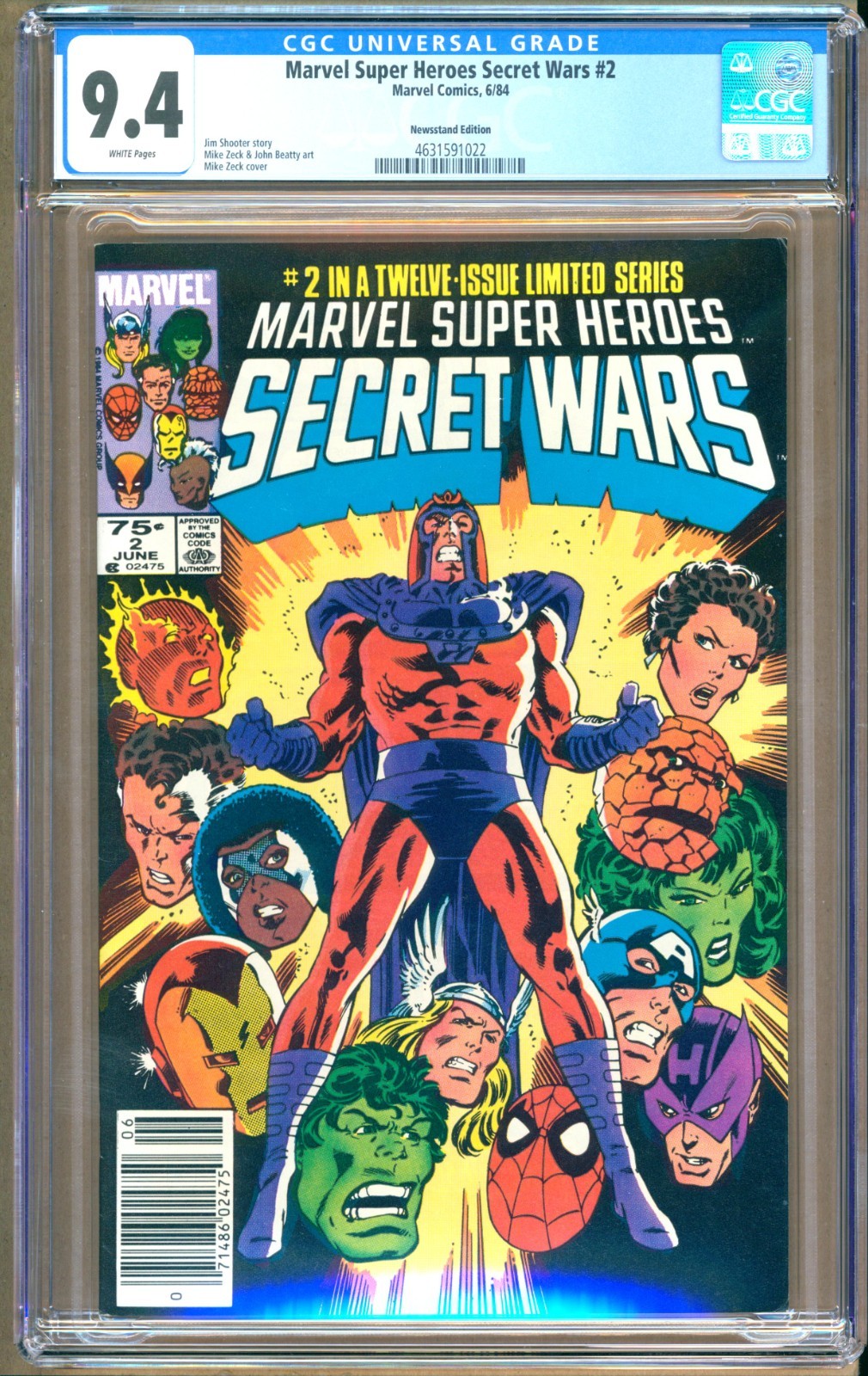 アメコミリーフ Secret Wars#4 CON Edition CGC9.2 アメコミリーフ Secret Wars#4 CON Edition CGC9.2 Marvel Super