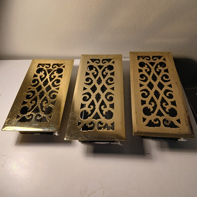 Vivtorian Style Floor Registers Steel (Two ) 13.5 By 5.5  / (One ) 11.5 By 5.5