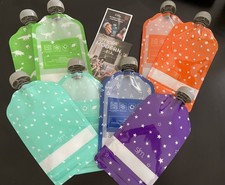 SIMPLE MODERN REUSABLE DRINK POUCHES | 8 BRAND NEW POUCHES | Screw Top, Washable