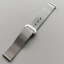 20mm Solid Stainless Steel Mesh Band For Omega Seamaster With 4 Spring Bars