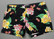 Old Navy Women s Shorts Size 10 Multicolor Tropical Floral Print 100 Cotton