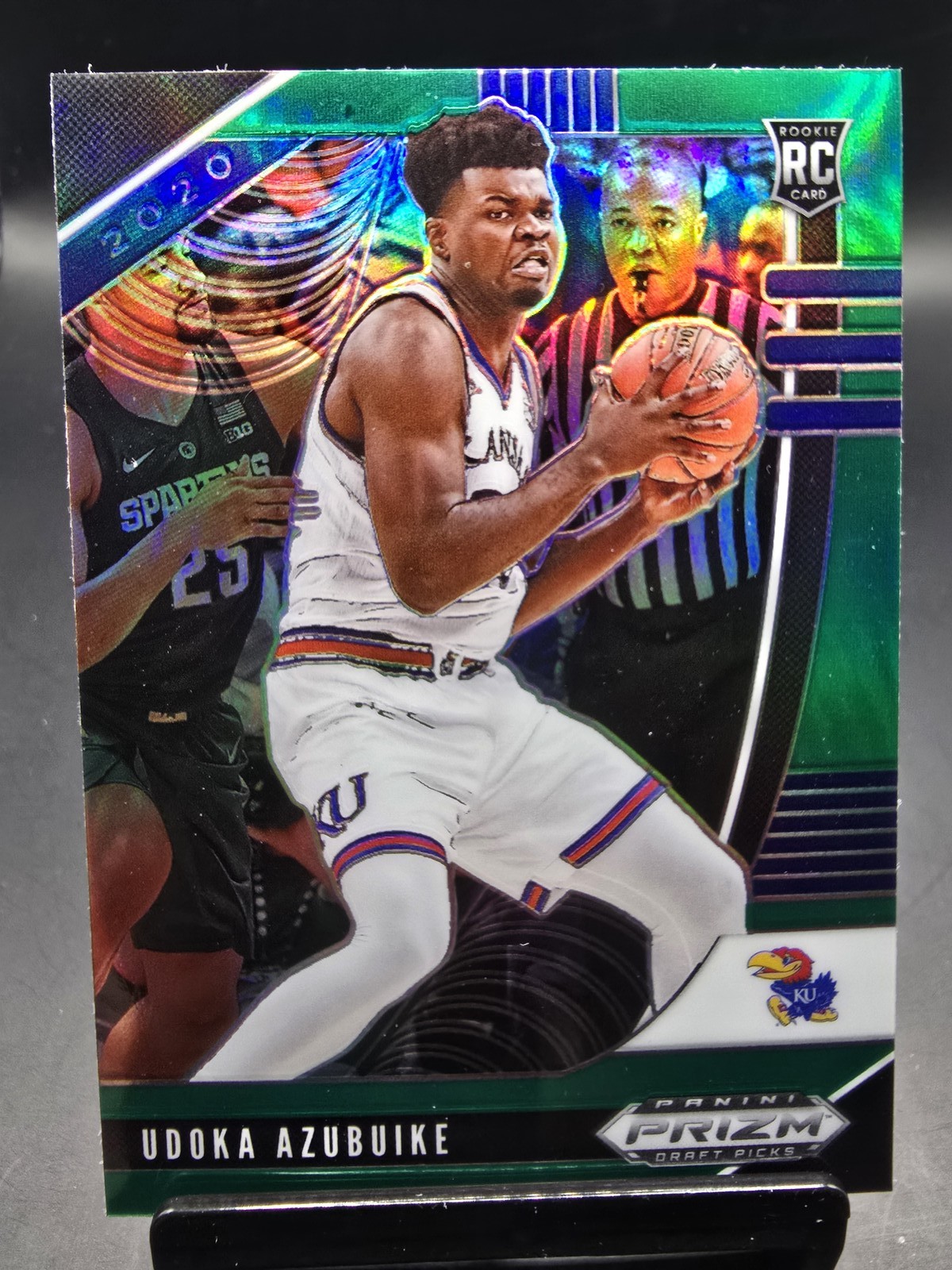 2020 Panini Prizm Draft Picks Collegiate #31 Udoka Azubuike Green Rookie RC