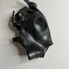 Vintage Gas Mask Rubber Face Mask Only Black Collectible