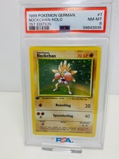 Nockchan ☆ Holo ☆ 1. Edition ☆ PSA 8 ☆ Deutsch ☆ Pokemon ☆ 7/102 ☆