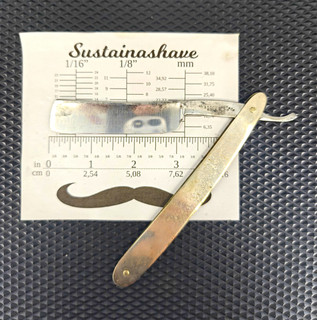 George Butler & Co Straight Razor Stiff Grind Traditional Shaving Sustainashave