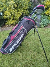 DONNAY Champion Junior 9 x Club Set Age 8-11 Graphite NEW GRIPS +Stand Bag FAIR