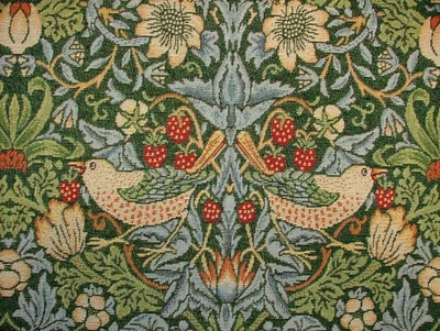 William Morris Tapicería Tela Fresa Ladrón Verde Tapicería de Cortina 15 Metros - Imagen 1 de 4