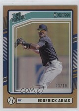 2024 Panini Donruss Rated Prospects Gold 3/10 Roderick Arias #145 10y3