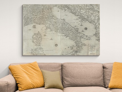 1561 Giacomo Gastaldi Karte von Italien - Renaissance Städte, Regionen & Gelände - Bild 2 von 3